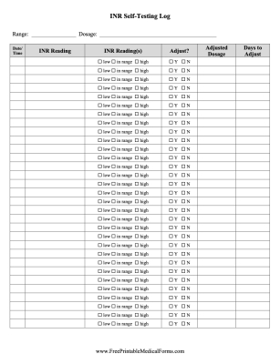 Medical and Health Forms to Print