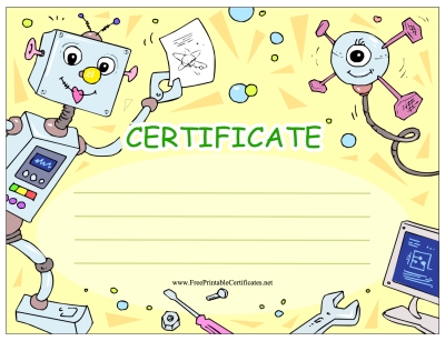 New Award Certificates to Print