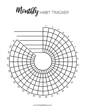 Printable Habit Trackers