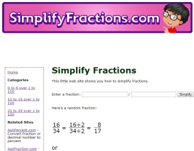 Fraction Simplifying Calculator
