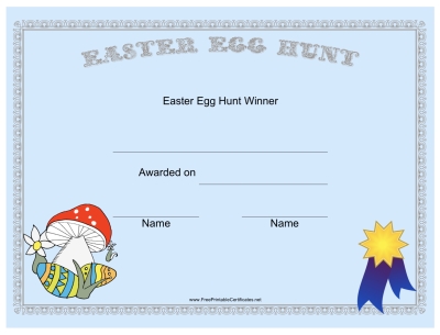 Easter certificate