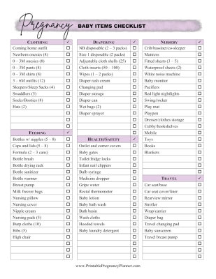 pregnancy planner