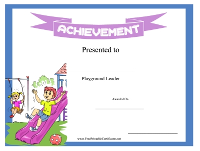 Printable Award Certificates