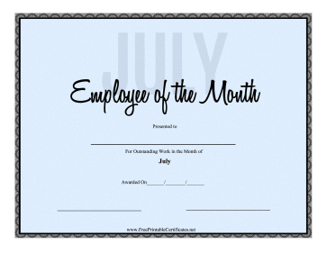Employee of the Month Awards