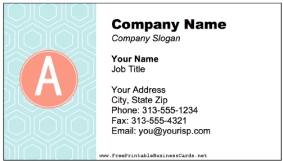 Monogram Business Cards