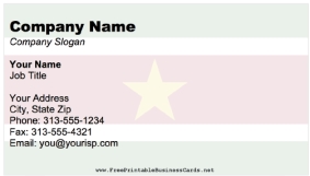 National Flag Business Cards