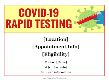 Covid-19 Testing and Vaccine Flyers