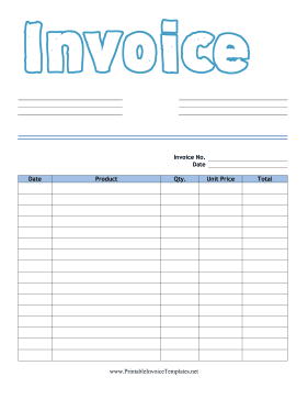 printable invoice templates