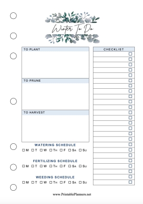 Printable Planners for the New Year or Anytime