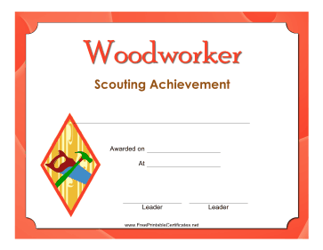 Printable Scouting Certificates