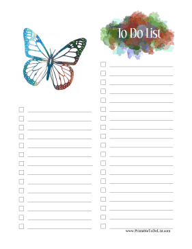 Colorful To Do Lists