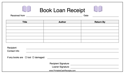 Receipt Templates to Print