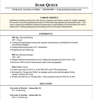 Resume Templates to Customize and Print