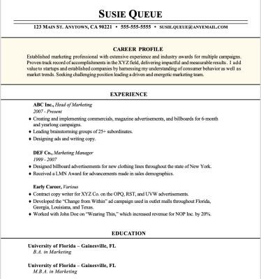 Resume Templates to Customize and Print