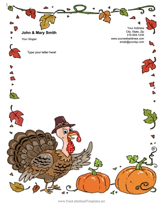 Thanksgiving letterhead