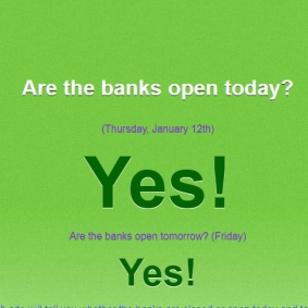 Banks Opened or Closed