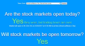 Is the Stock Market Open Today?