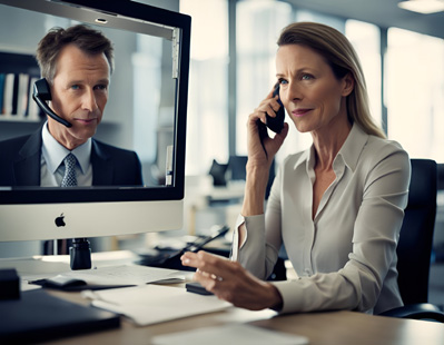 A Publicist Talks to a Journalist to Pitch a Client