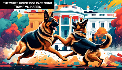 The White House Dog Type Race between Harris and Trump