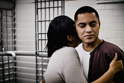 A Woman Visits Her Partner in Prison