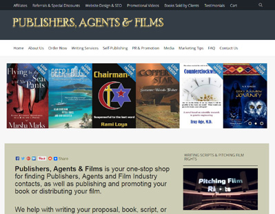 Publishers, Agents, and Films Website