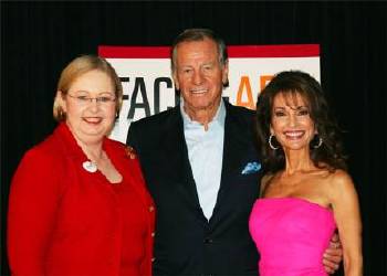 StopAfib.org founder Mellanie True Hills with TV star Susan Lucci and her husband