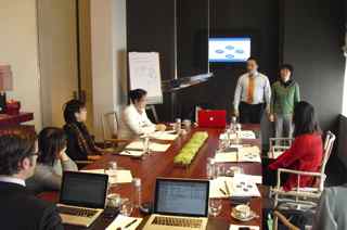 Jeffrey Jones with participants in Shanghai