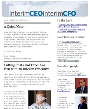 interimCEOinterimCFO Report on the Benefits of Interim Executives