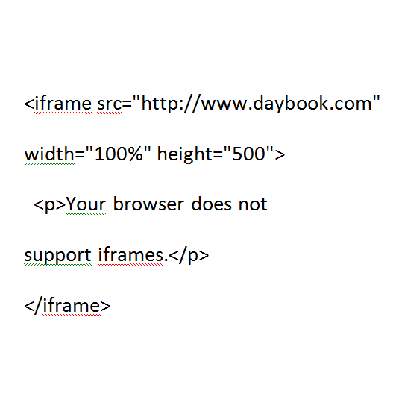 I Frame code