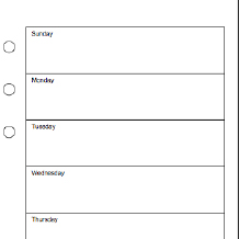 Printable planner refill