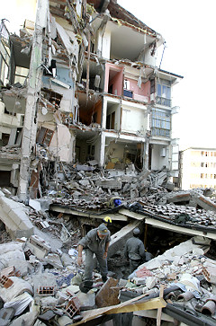 Only houses at epicenter look like this