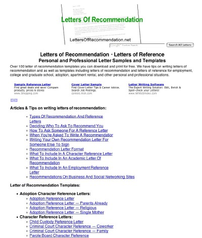 100 Letters Of Recommendation For Personal And Business Situations