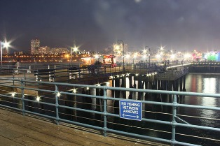 LED lights by LEDtronics, Inc. at the Santa Monica Pier