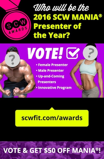 Vote for your favorite SCW MANIA® Presenters and Programs!