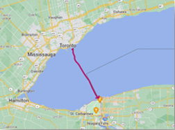 Toronto to Niagara-on-the-Lake (Fort Niagara) and Back to Toronto The 65 Mile Round Trip Journey will Take 24 Hours
