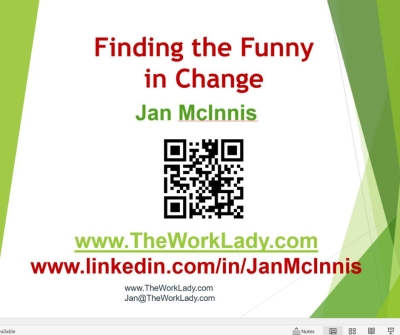 Hire Jan for a GREAT keynote with humor and unique tips