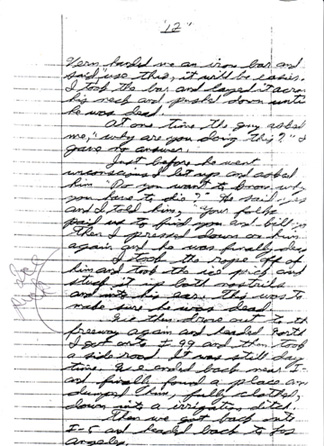 Bill Bonin Handwritten Diaries