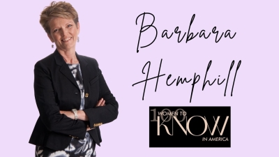 Barbara Hemphill is a 100 Women to KNOW Across America Honoree