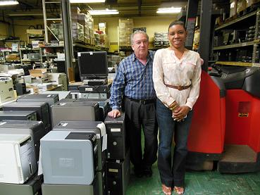 President and founder Robert Toporek and community outreach coordinator Tamika Miller in TeamChildren