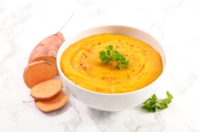 Sweet Potato, Carrot, and Ginger Soup