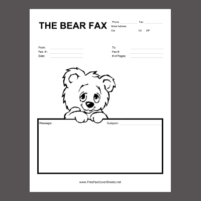 New Fax Cover Sheets