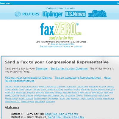 Fax Your Representative