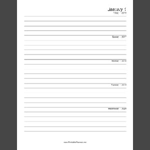 Five Year Journal
