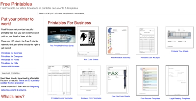 FreePrintable.net Sites Surpass 60,000 Printables
