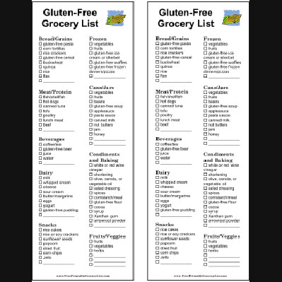 Free Printable Grocery Lists