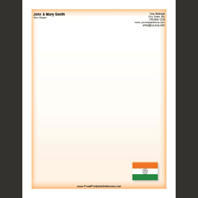India Flag Stationery