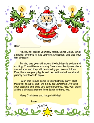 Letters from Santa to Print and Send