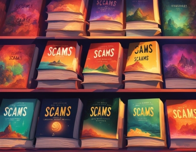 A Display of Books on Scams