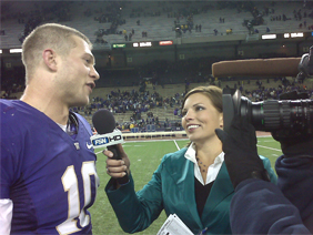 Jen Mueller reporting from the sidelines