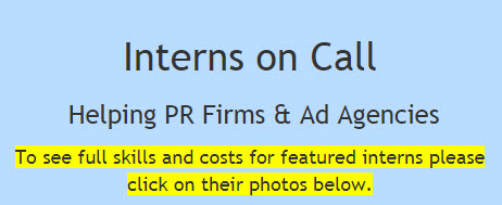 Interns on Call -- Helping PR Firms & Ad Agencies